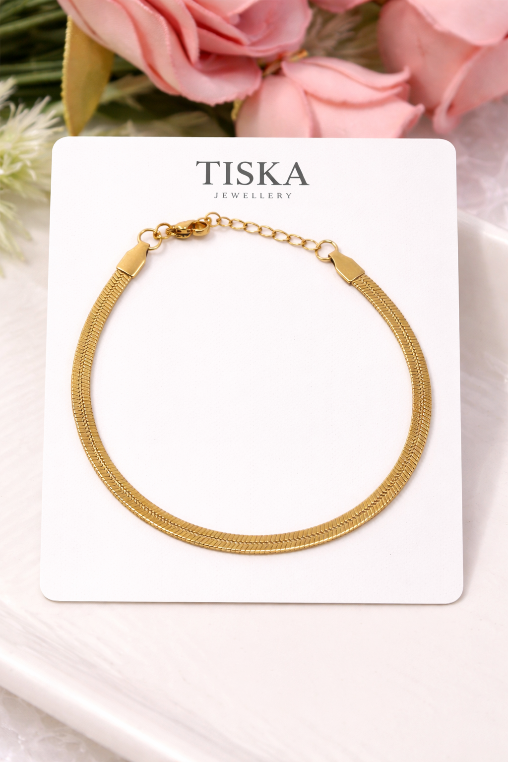Flat Snake Classic Chain Bracelet