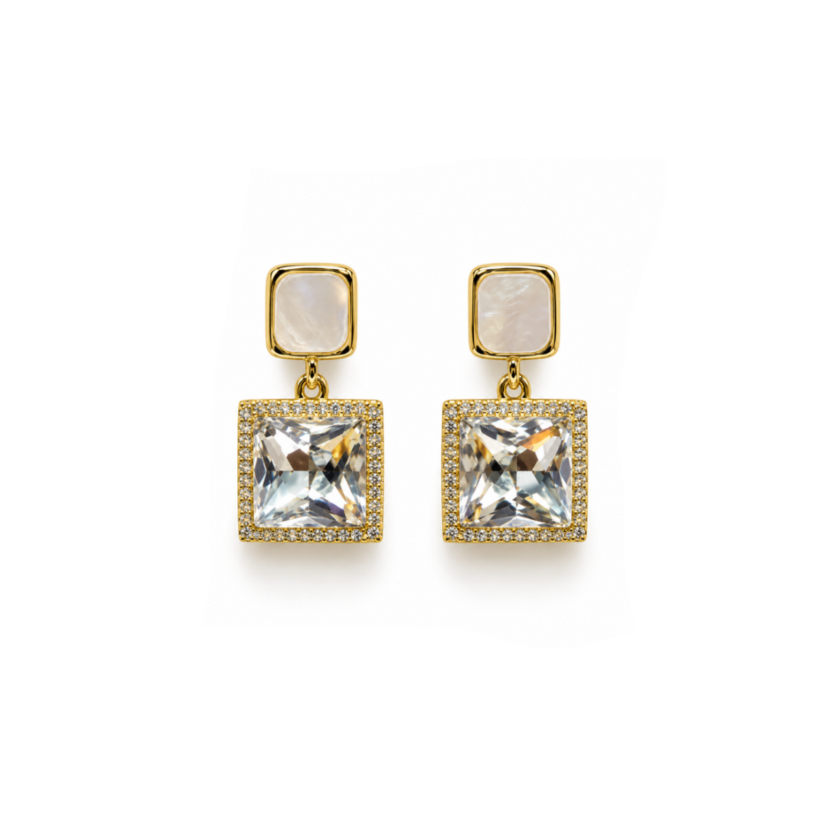Monroe Crystal Drop Earrings
