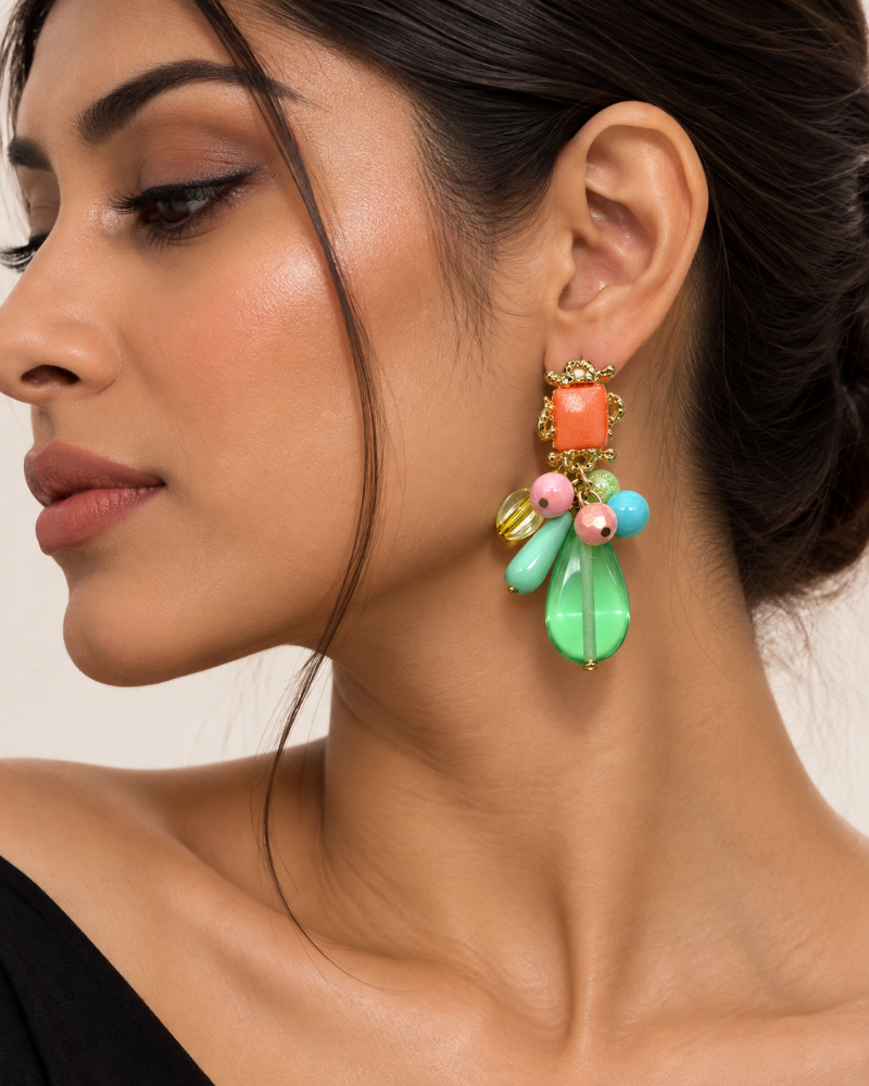 Sorbet Charm Drop Earrings