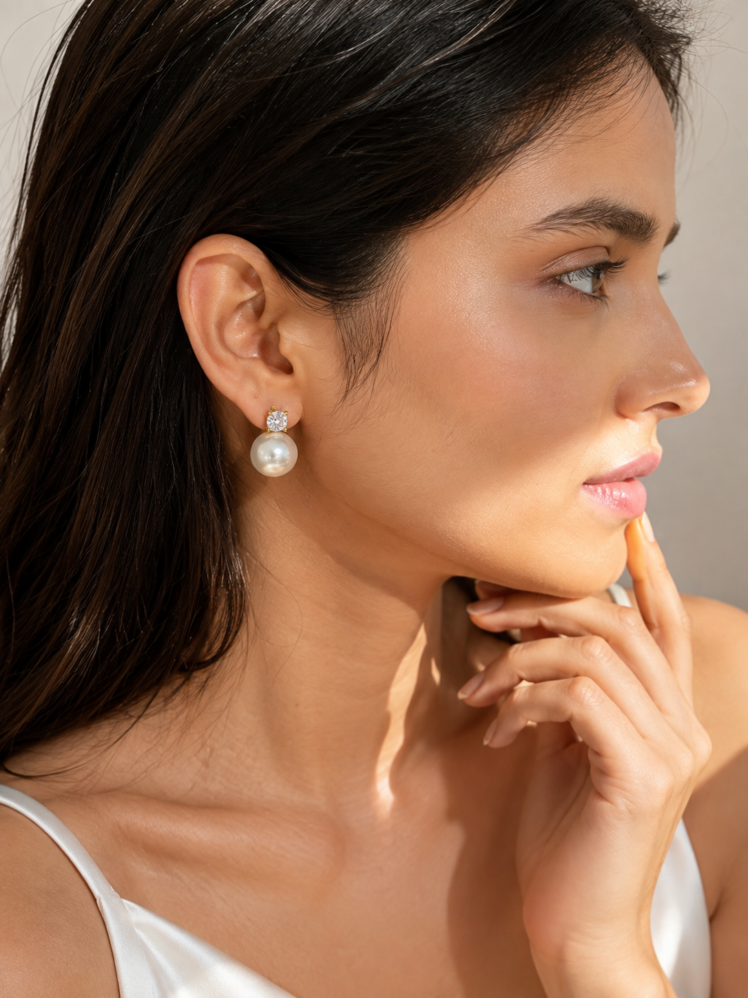 Pearl Radiance Studs Earrings