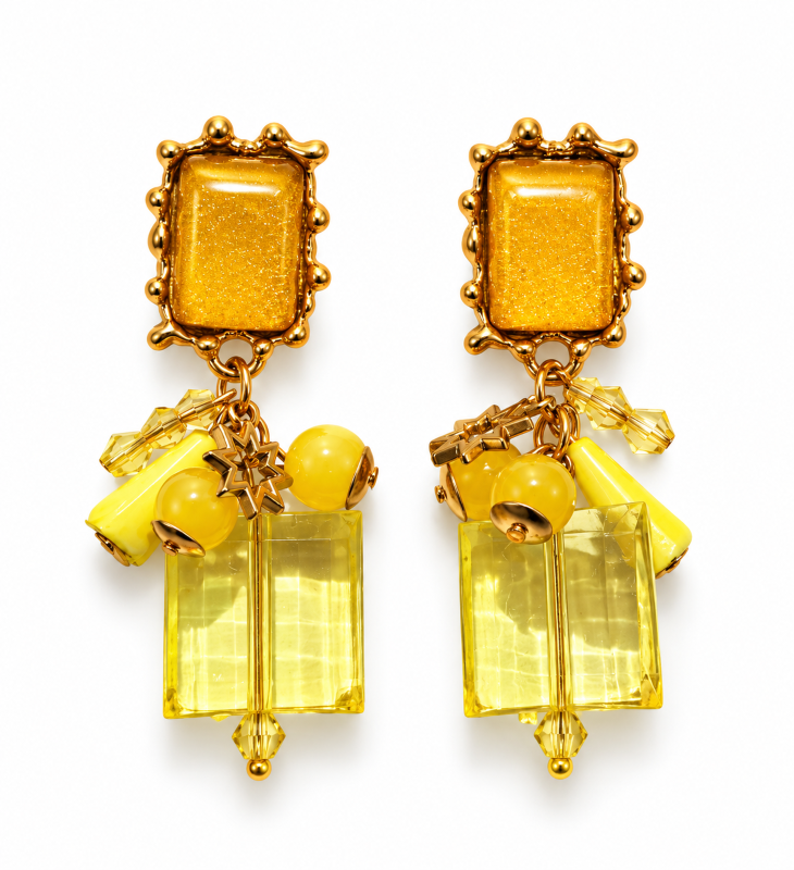 Starlight Charm Statement Drop Earrings