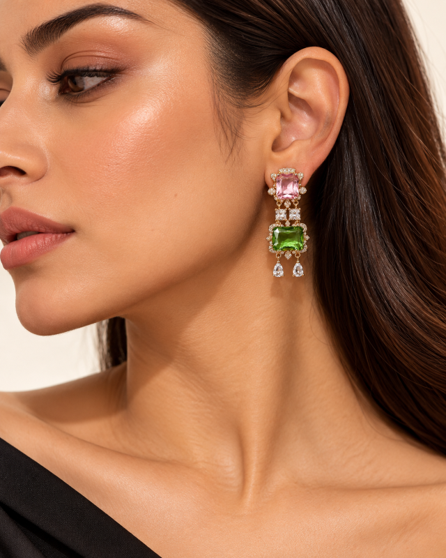 Aurora Luxe Crystal Drop Earrings | Swarovski