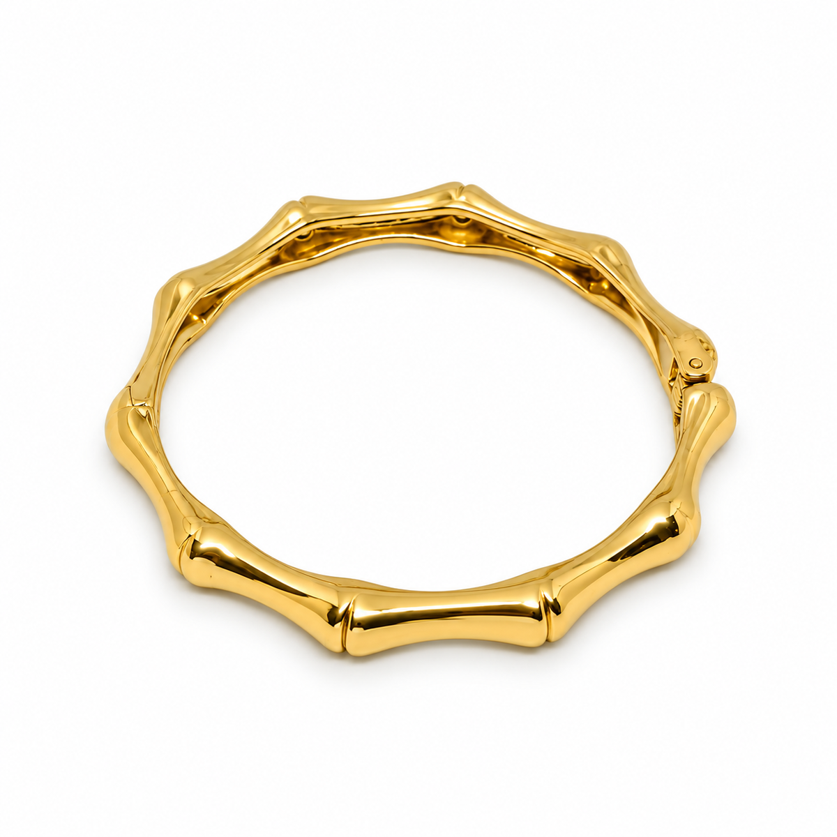 Textured Gold Cuff Bracelet (Anti Tarnish)