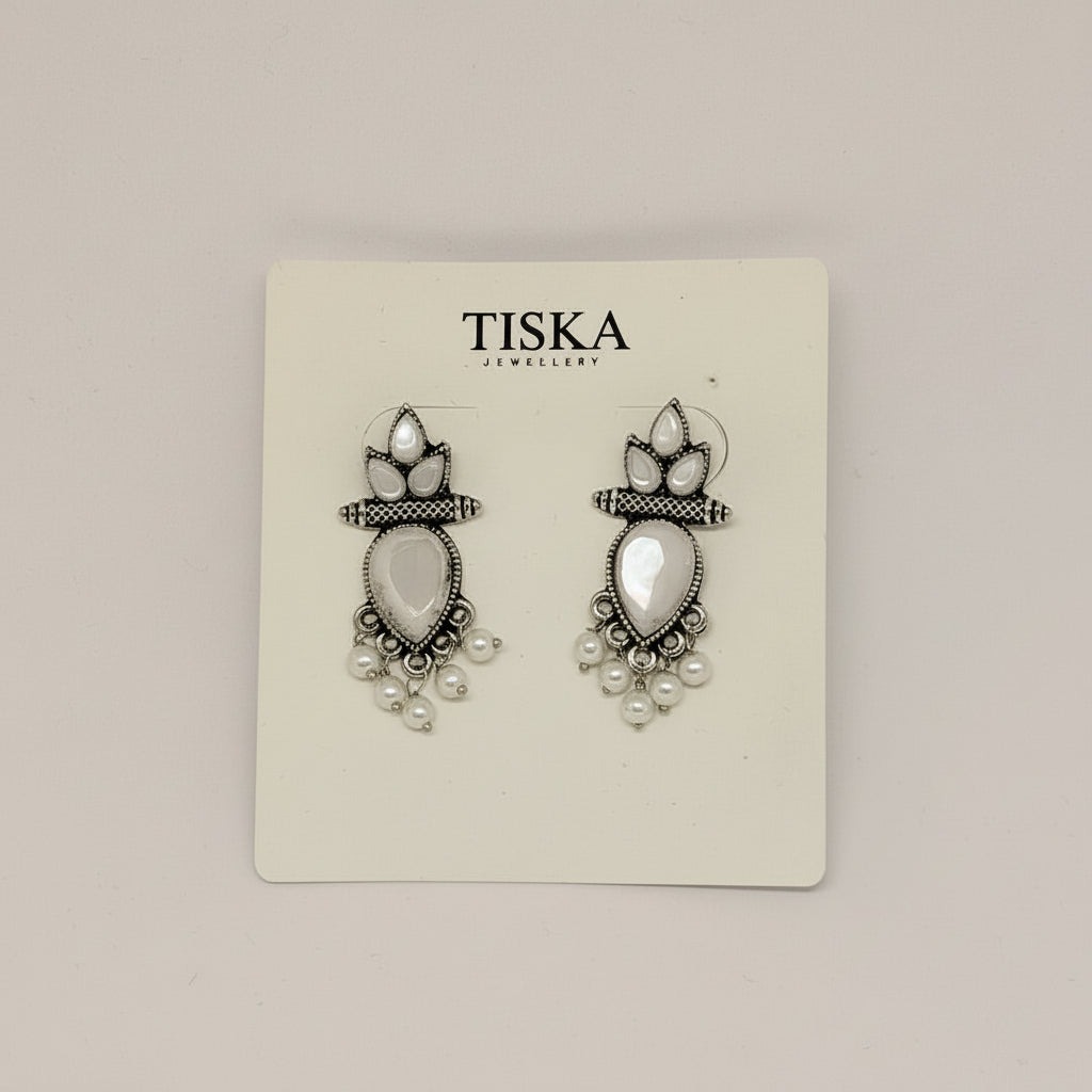 Ivory Grace Pearl Drop Earrings