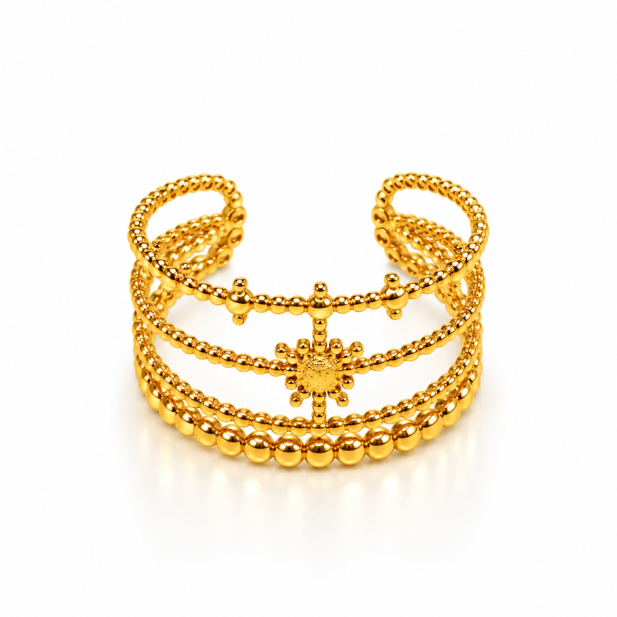 Celeste Gold Starburst Ring