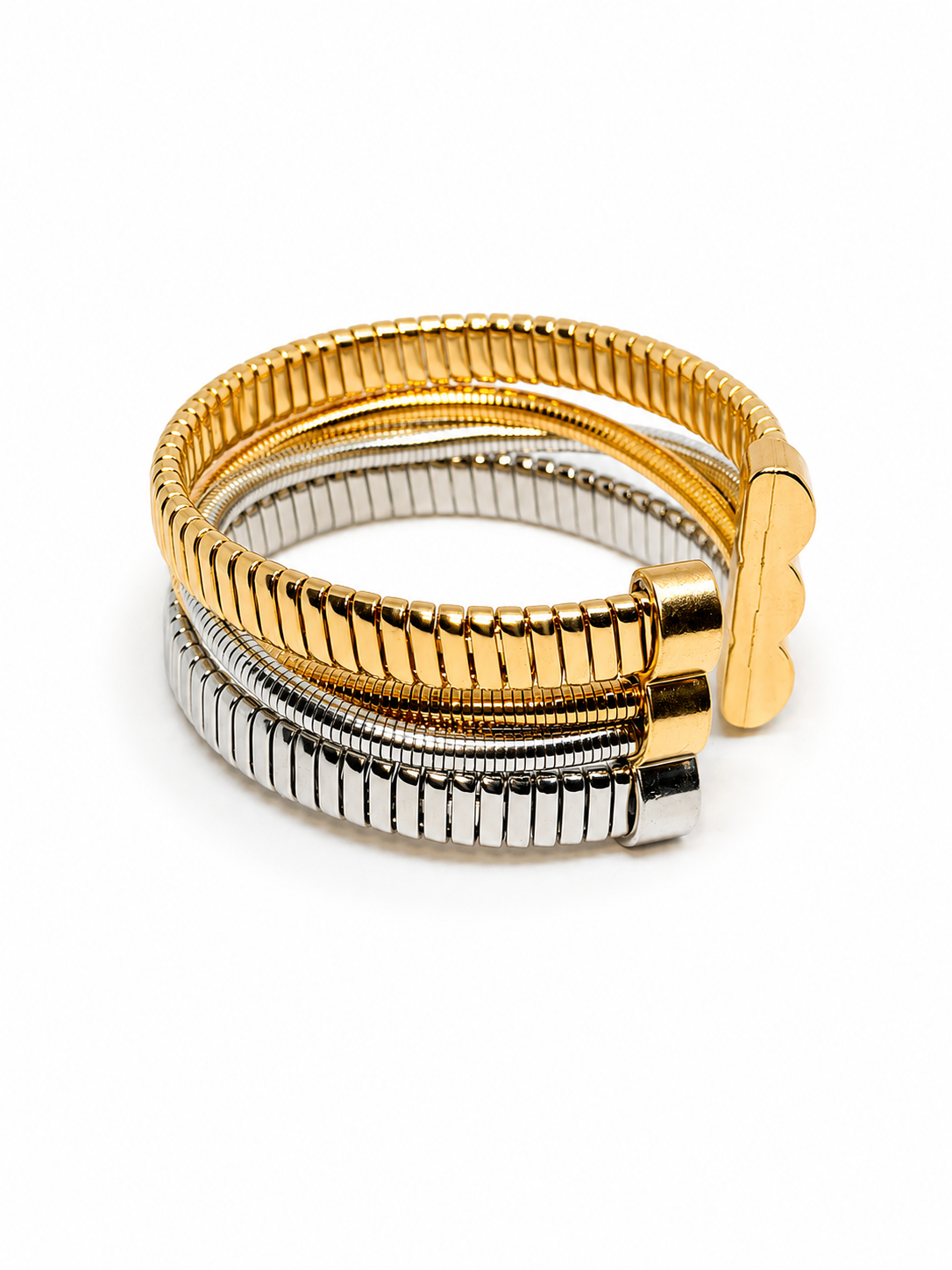 Aurora Duo Coil Luxe Cuff Bracelet