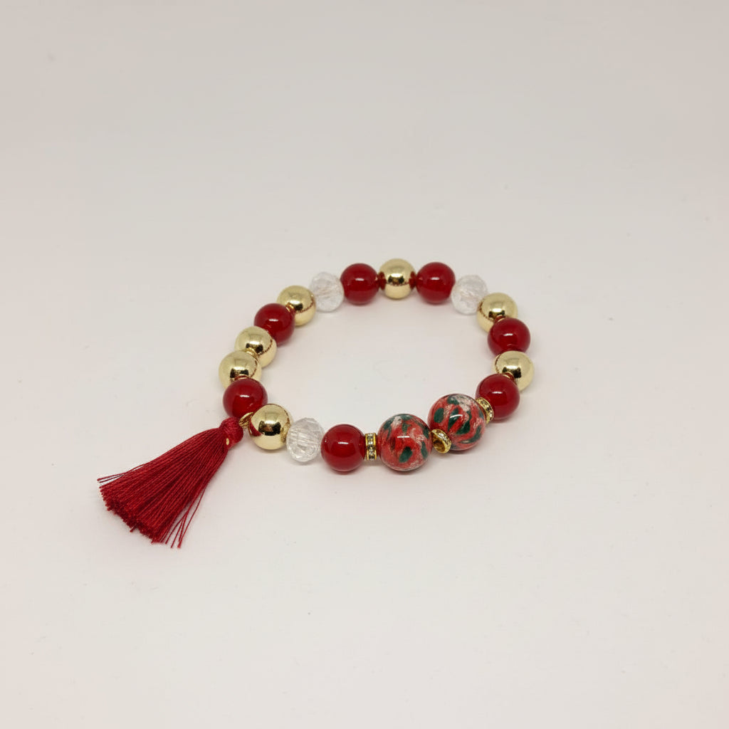 Ruby Charm Bracelet (Set of 4)