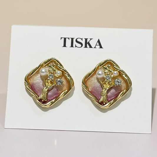 Blush Bloom Pearl Studs