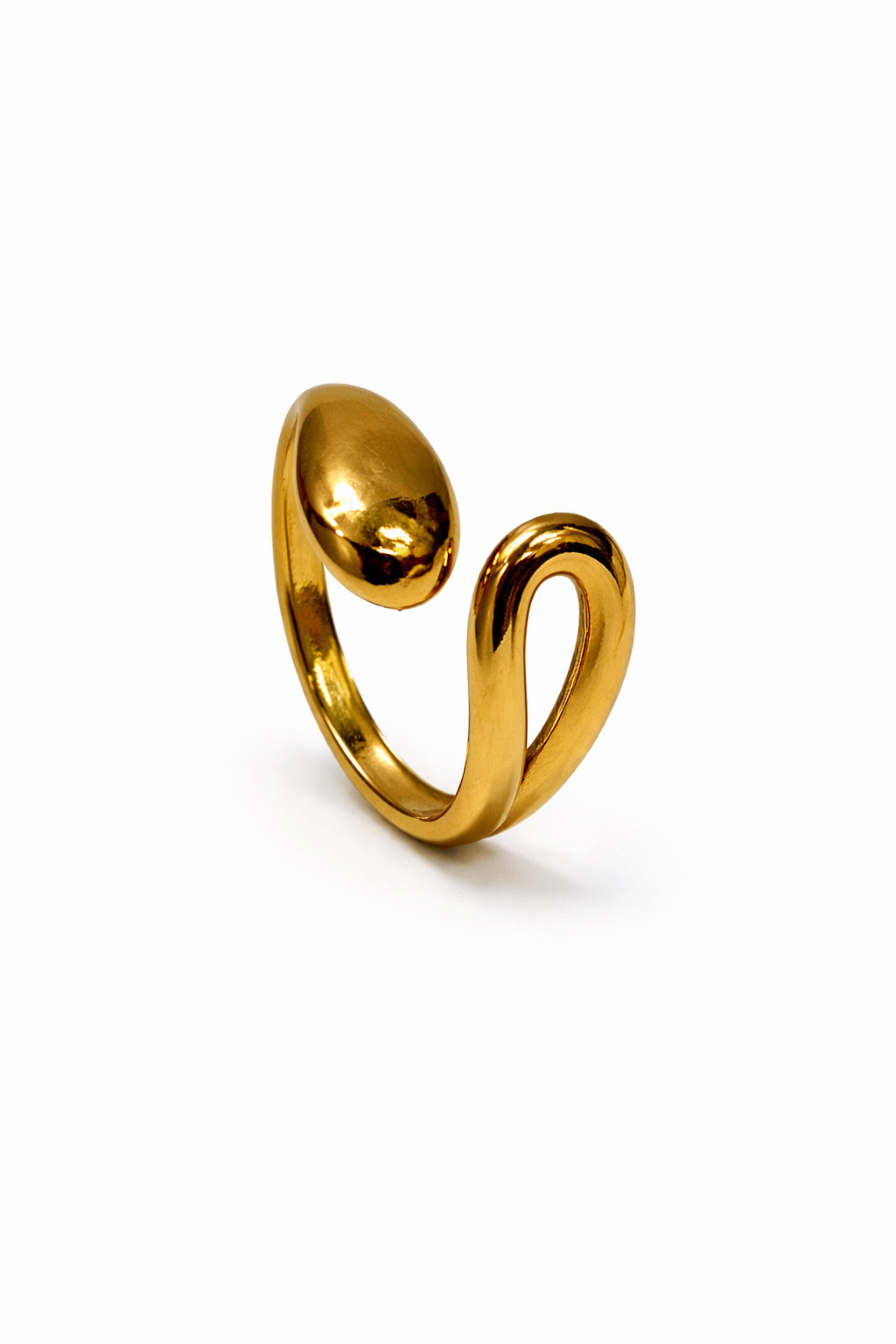 Sculpted Curve Statement Ring