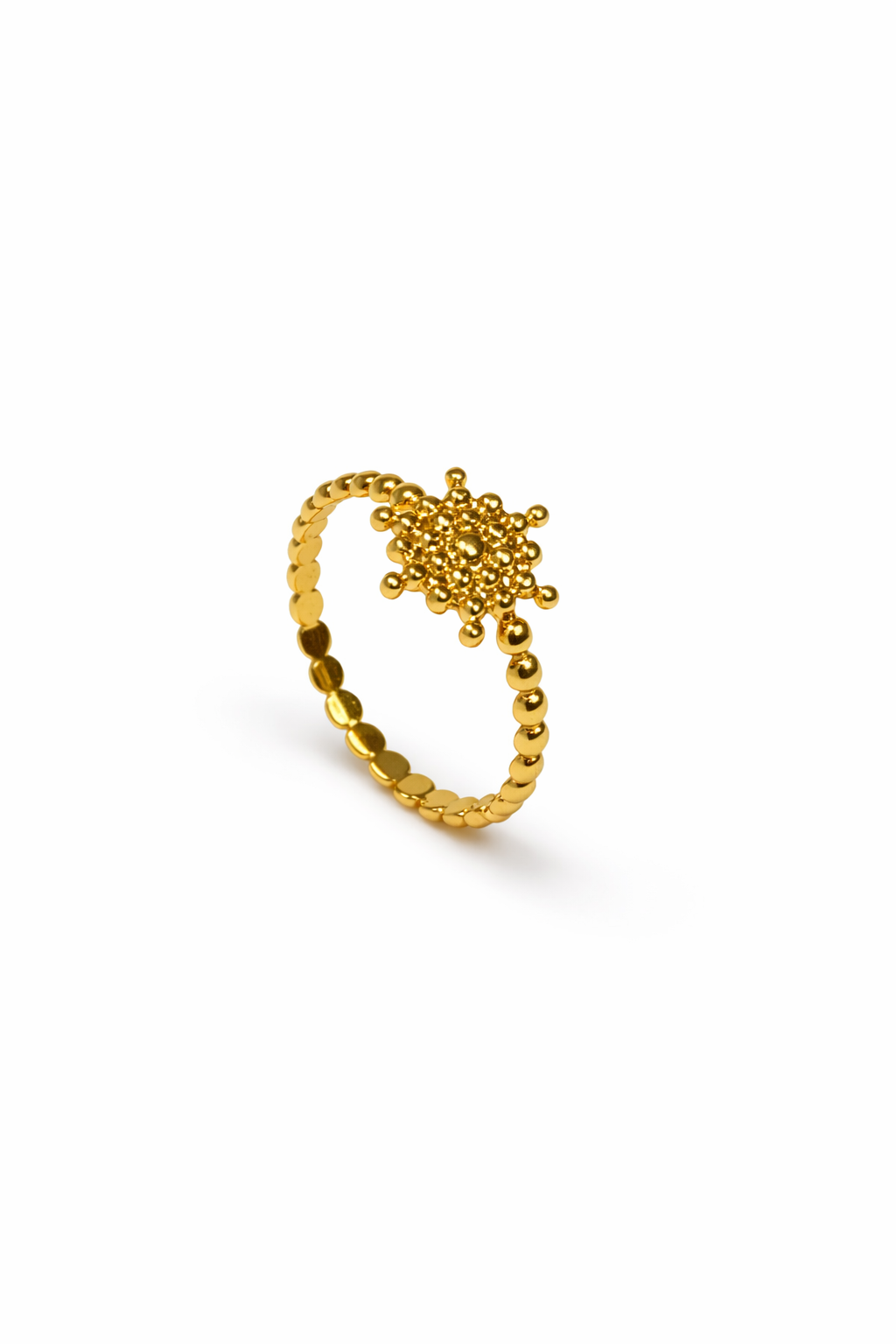 Celestial Bloom Gold Adjustable Ring