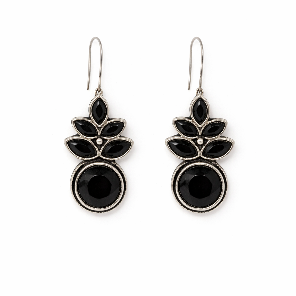 Noor Noir Statement Earrings