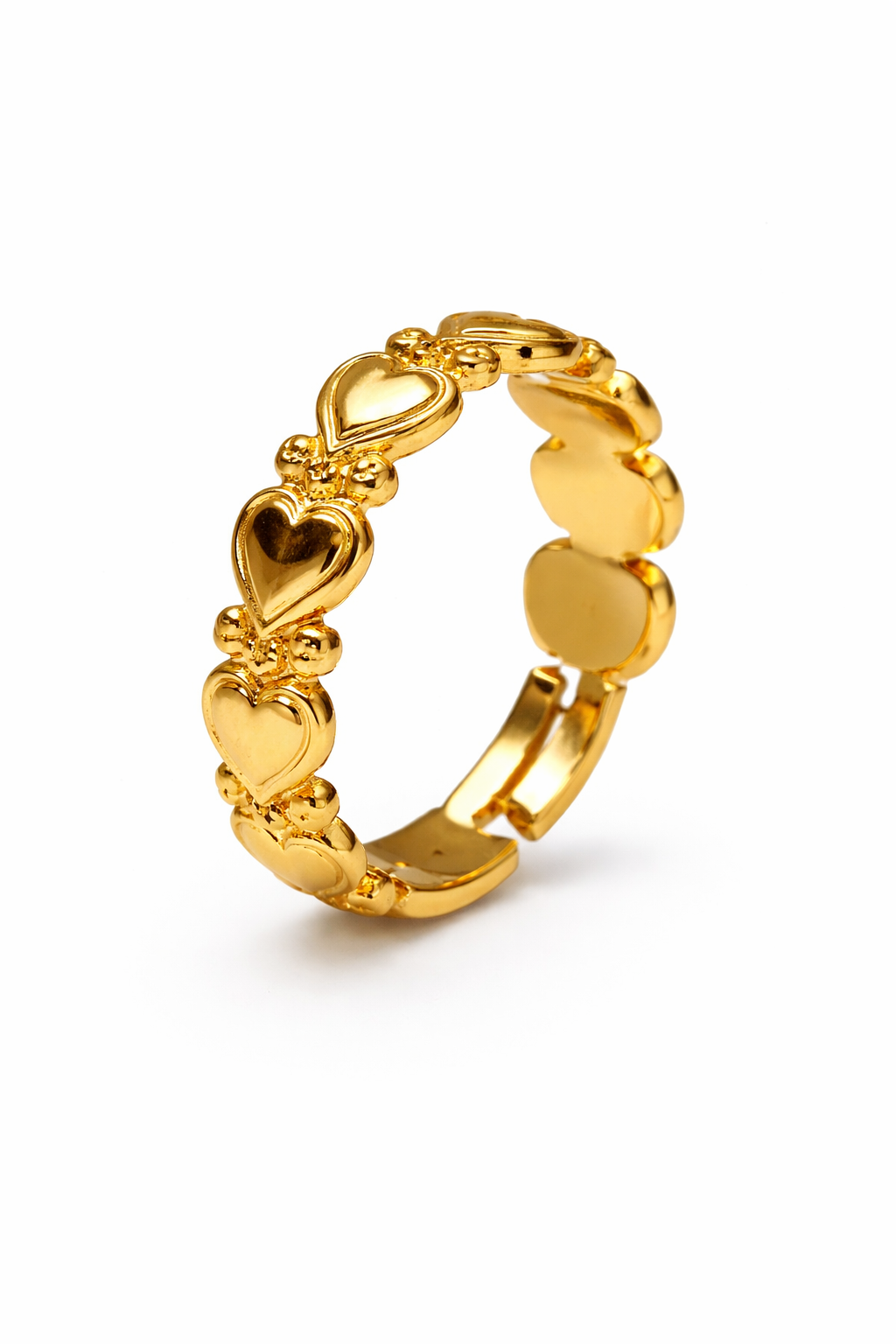 Heart Charm Adjustable Ring