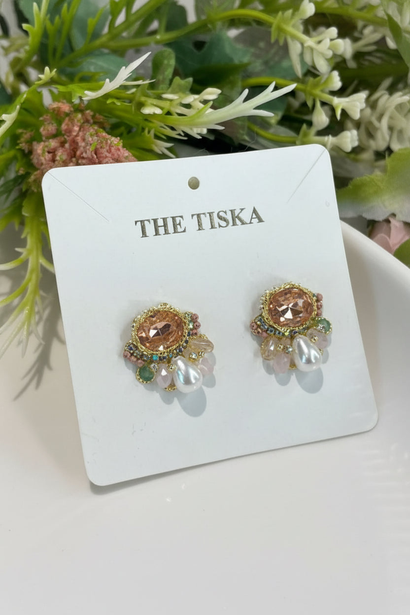 Pastel Bloom Stud Earrings