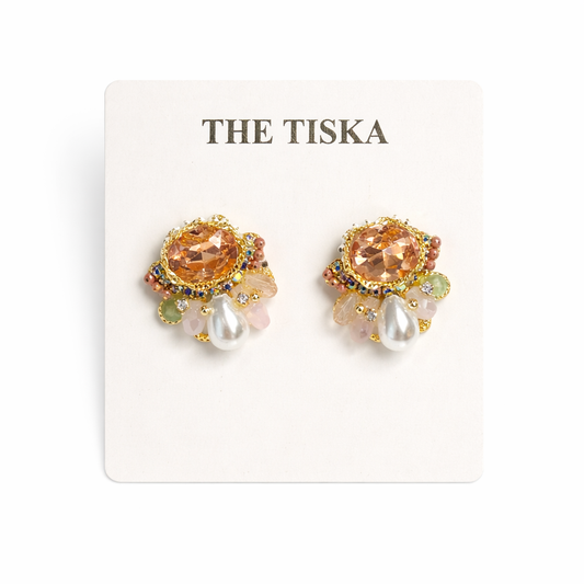 Pastel Bloom Stud Earrings