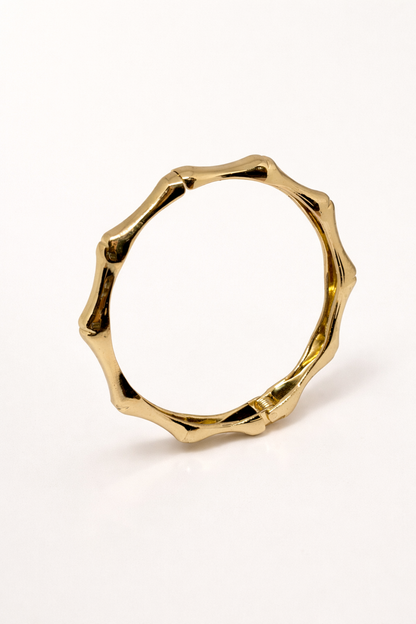 Textured Gold Cuff Bracelet (Anti Tarnish)