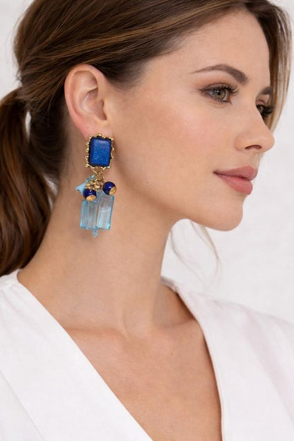Starlight Charm Statement Drop Earrings