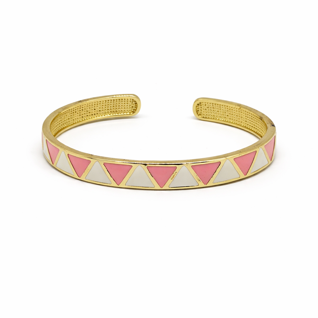 Blush Geo Open Luxe Cuff Bracelet
