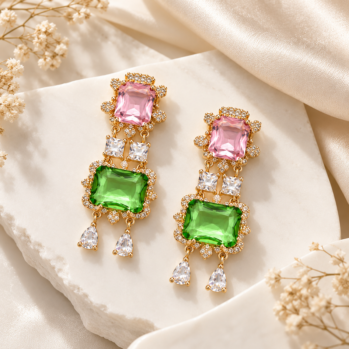 Aurora Luxe Crystal Drop Earrings | Swarovski