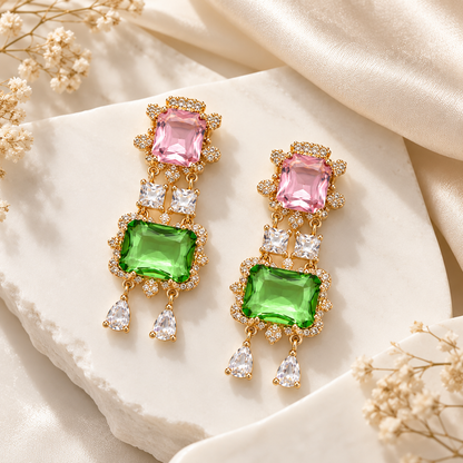 Aurora Luxe Crystal Drop Earrings | Swarovski