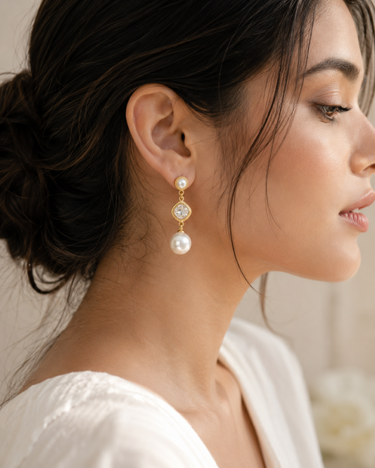 Moonlight Pearl Elegance Earrings