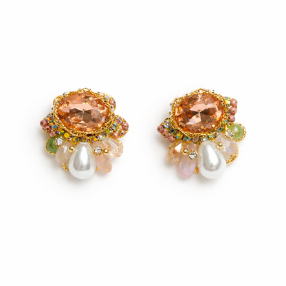 Pastel Bloom Stud Earrings