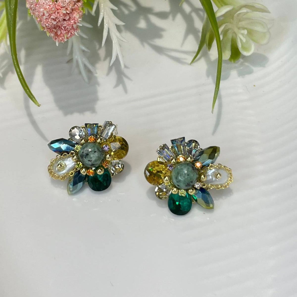 Mystic Bloom Studs Earrings