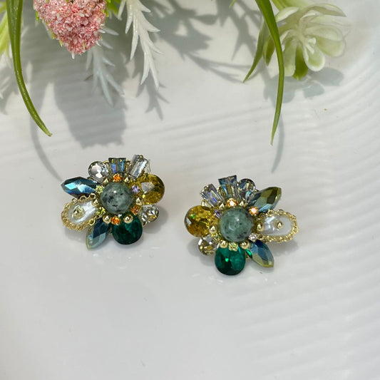 Mystic Bloom Studs Earrings