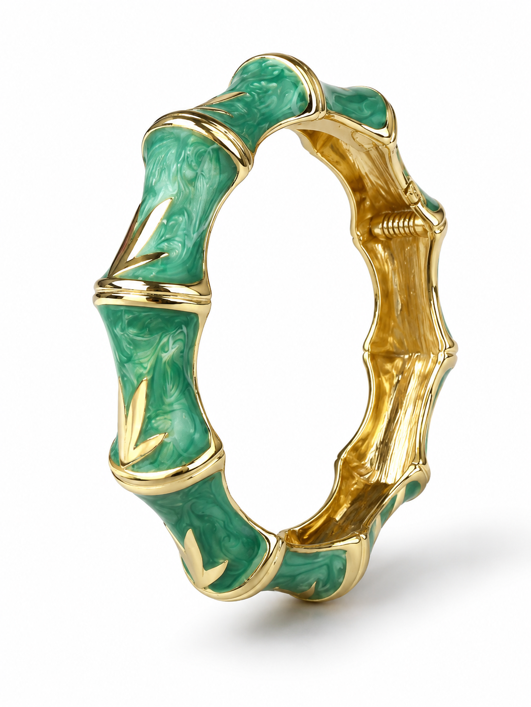 Monaco Bamboo Luxe Bangle - Green