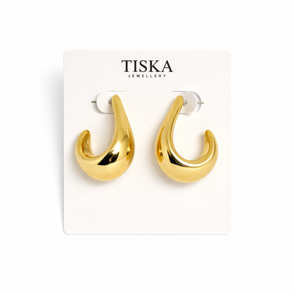 Molten Curve Statement Earrings