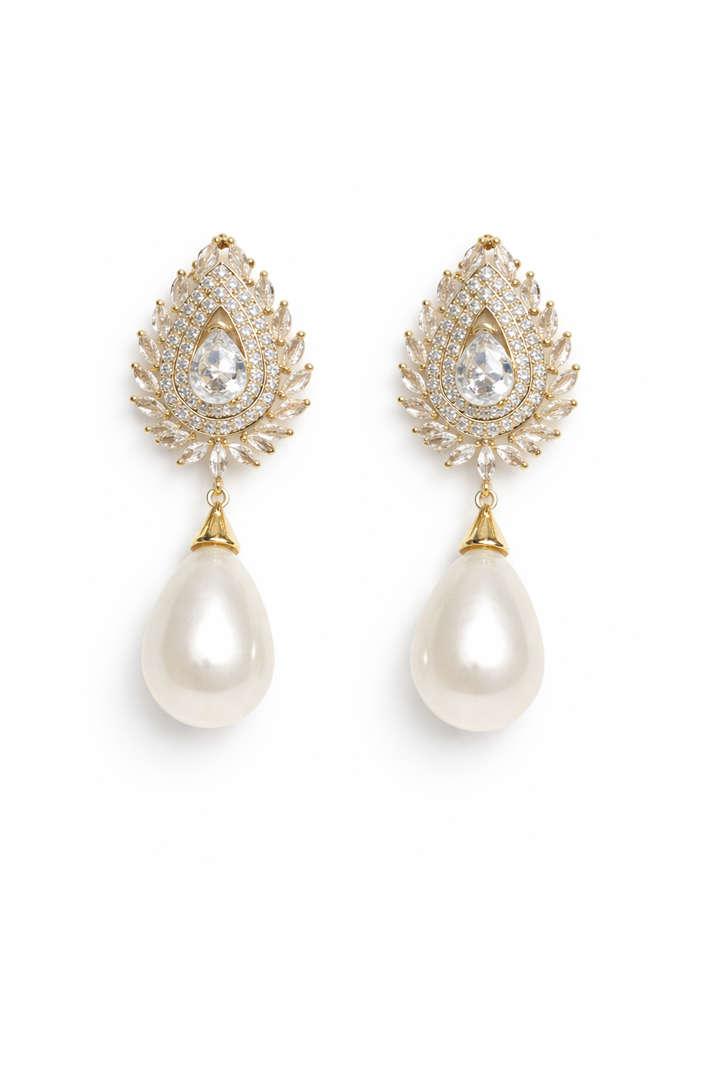 Royal Pearl Drop Earrings