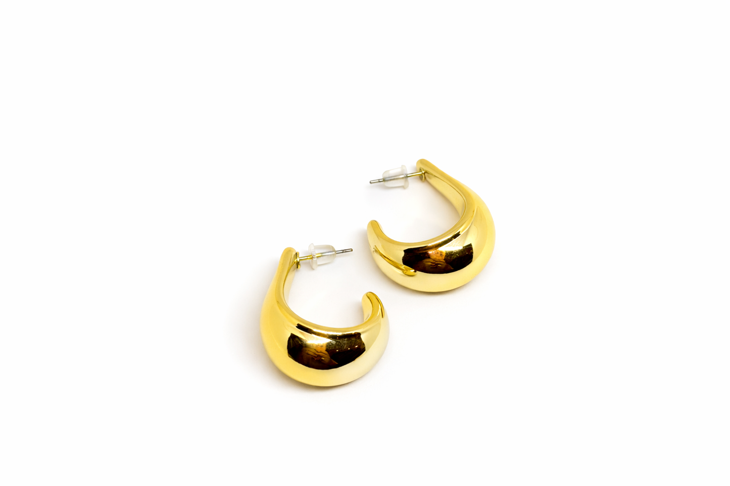 Molten Curve Statement Earrings