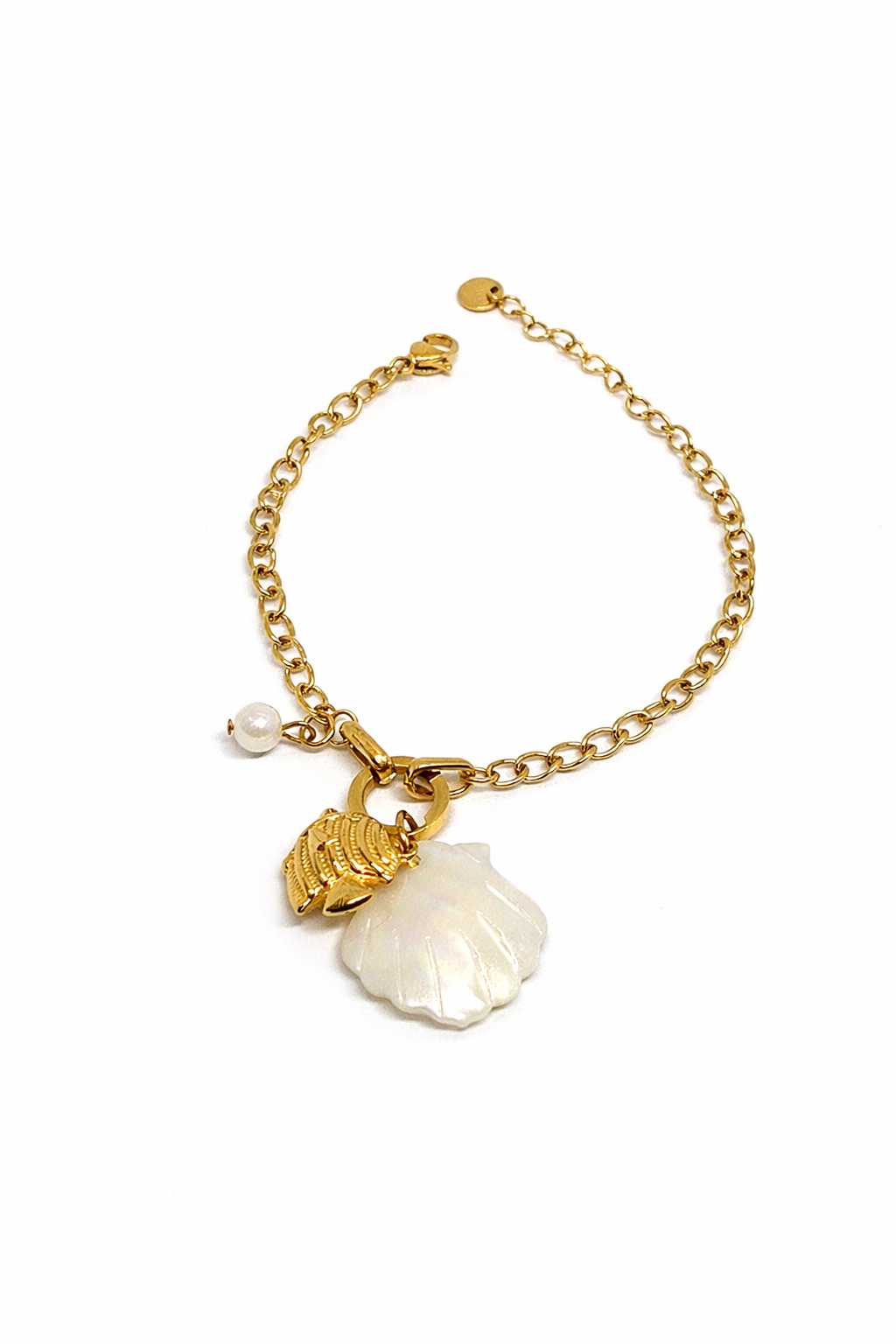 Shell Charm Chain Bracelet