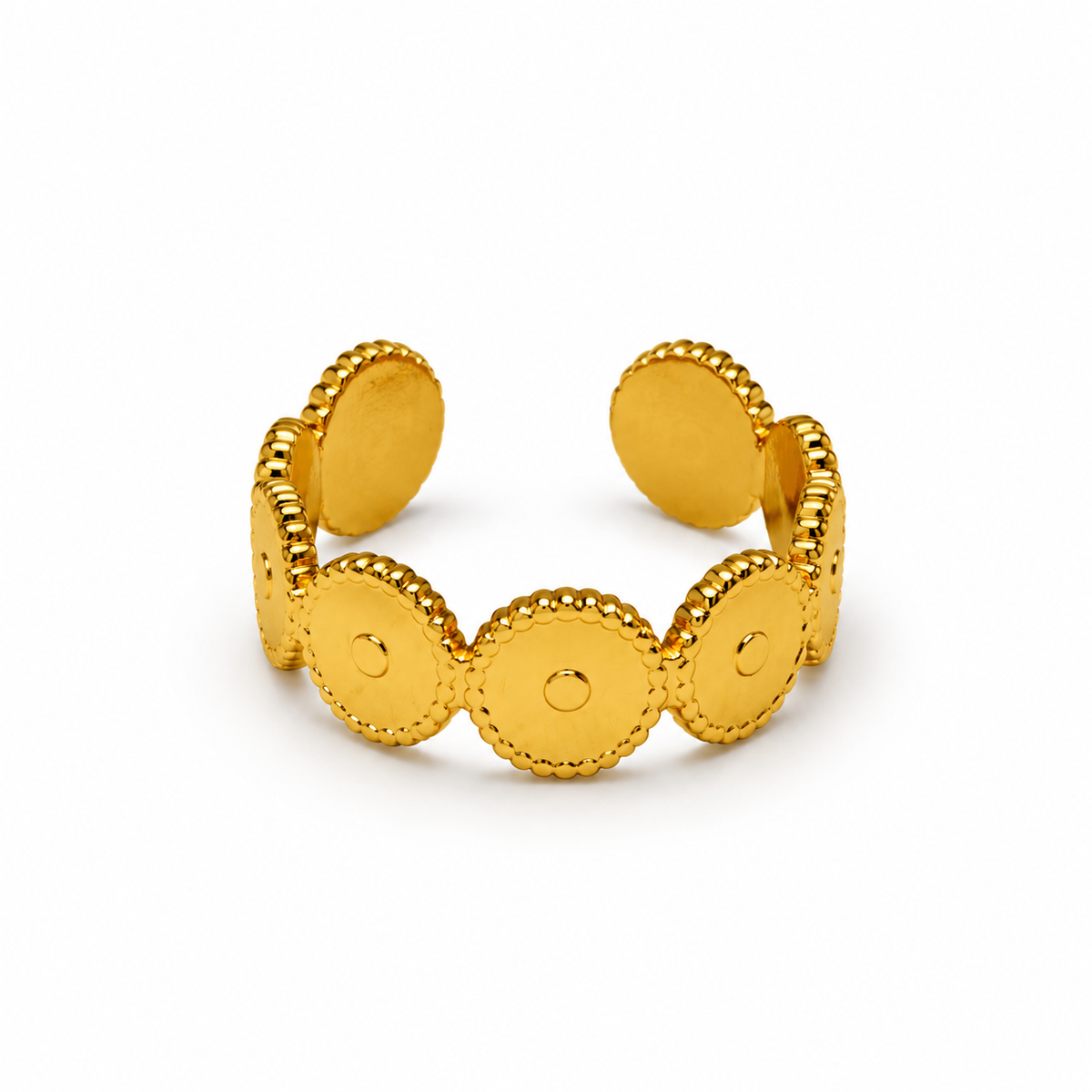 Aurelia Gold Disc Statement Ring