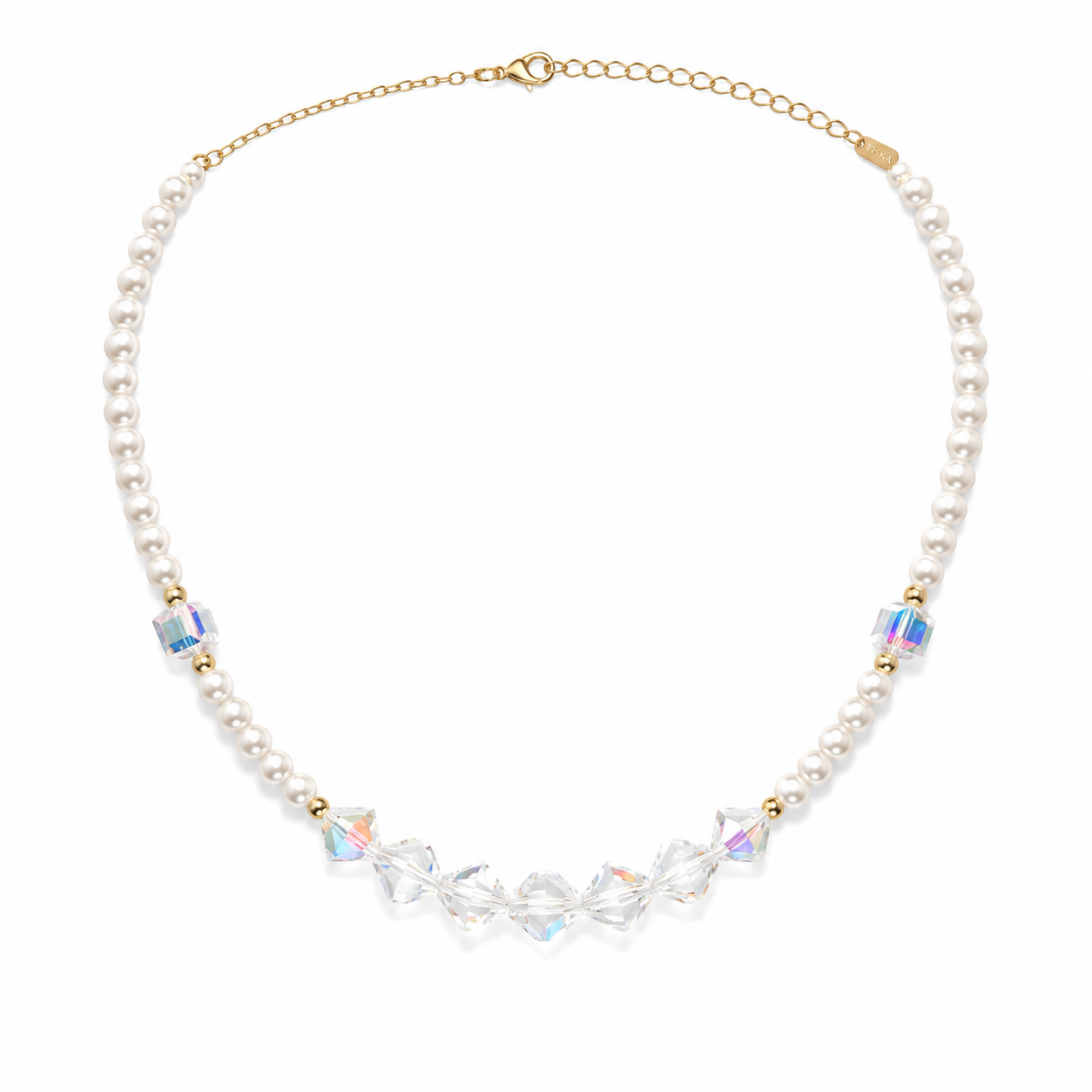 Pearl & Crystal Statement Necklace