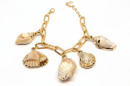 Coastal Shell Statement Bracelet