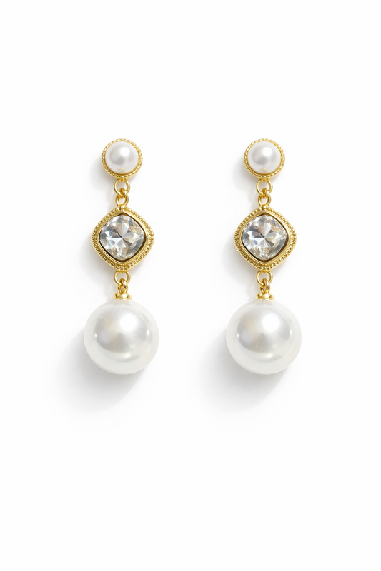 Moonlight Pearl Elegance Earrings