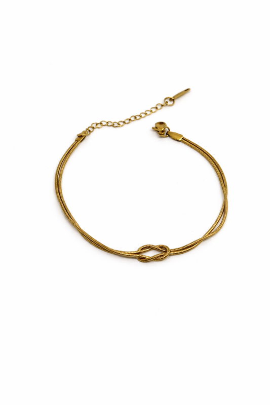 Infinity Knot Chain Bracelet (Gold & Silver)