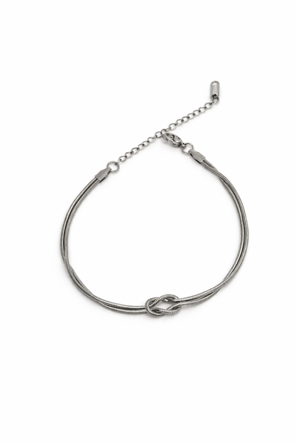 Infinity Knot Chain Bracelet (Gold & Silver)