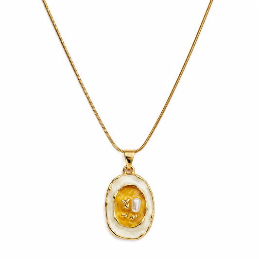 Amber Glow Pendant Necklace