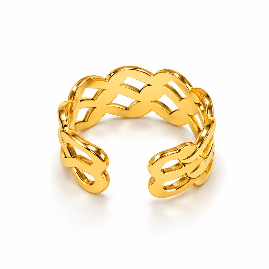 Aurelia Gold Intertwined Ring