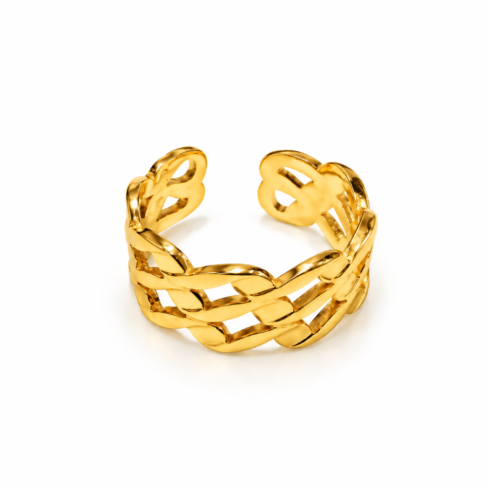 Aurelia Gold Intertwined Ring