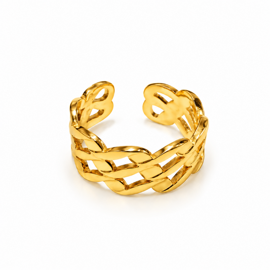 Aurelia Gold Intertwined Ring