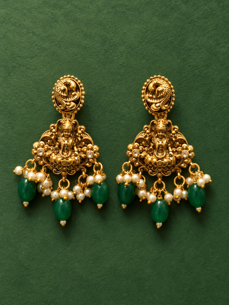 Vaidehi Premium Lakshmi Necklace Set