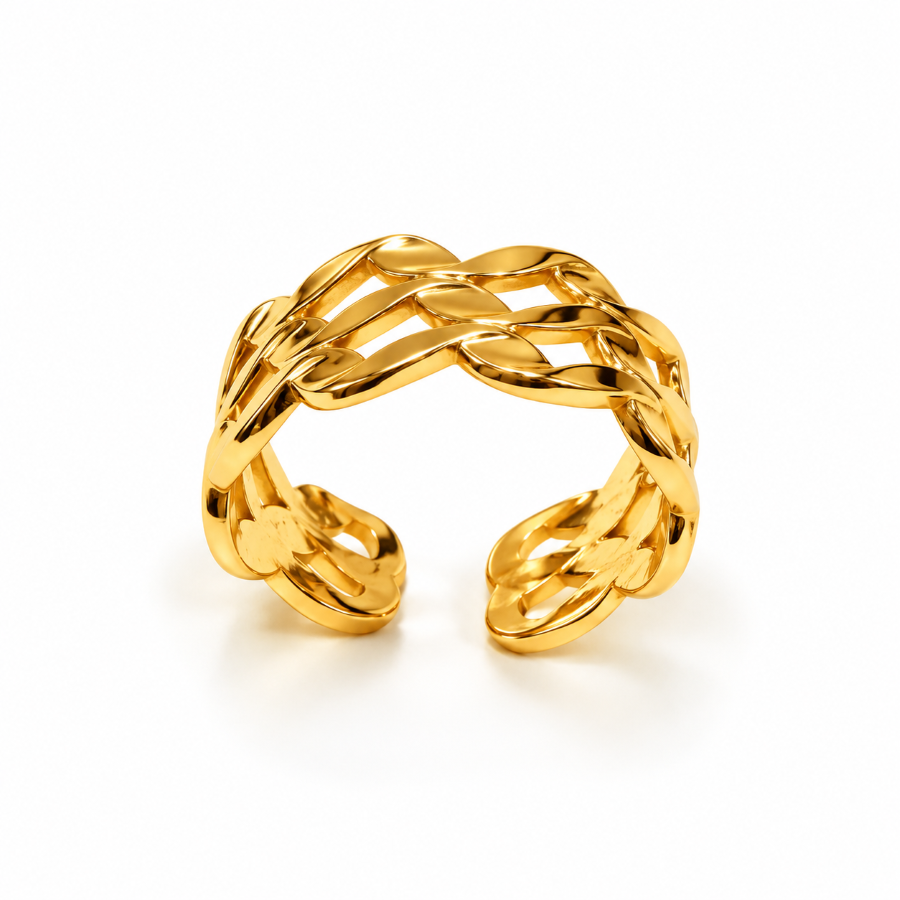 Aurelia Gold Intertwined Ring