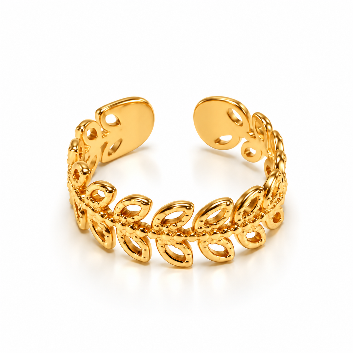 Olivia Gold Leaf Ring