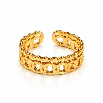 Elena Gold Link Ring