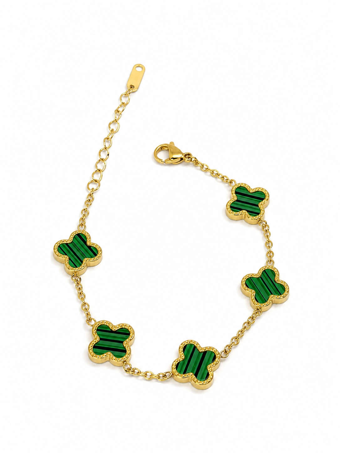 Emerald Clover Luxe Bracelet
