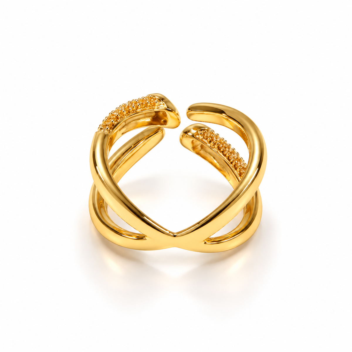 Aurelia Gold Crystal Wrap Ring