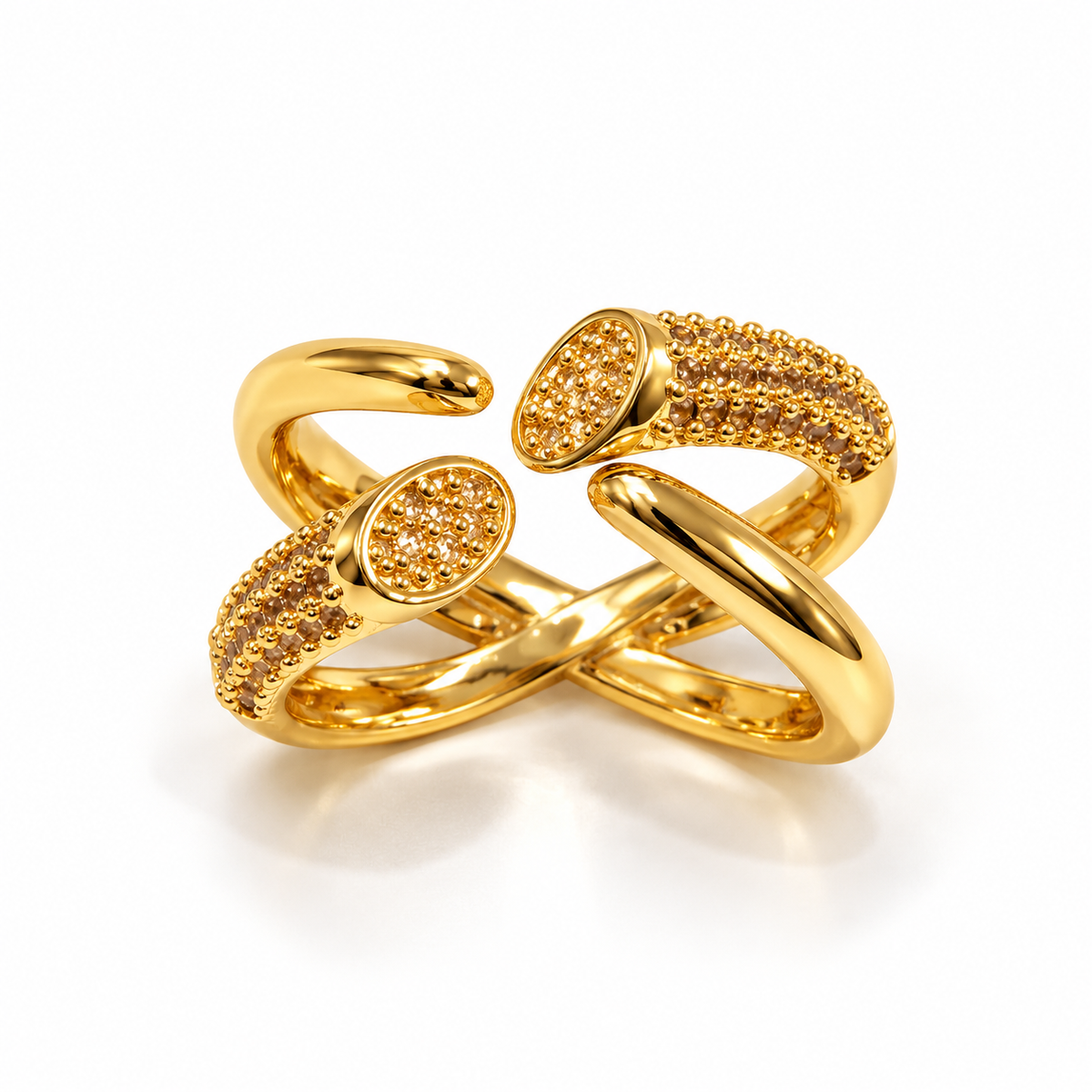 Aurelia Gold Crystal Wrap Ring