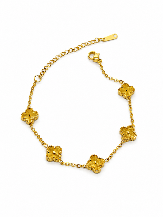 Aurelia Clover Luxe Bracelet - Gold